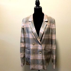 Preppy striped blazer